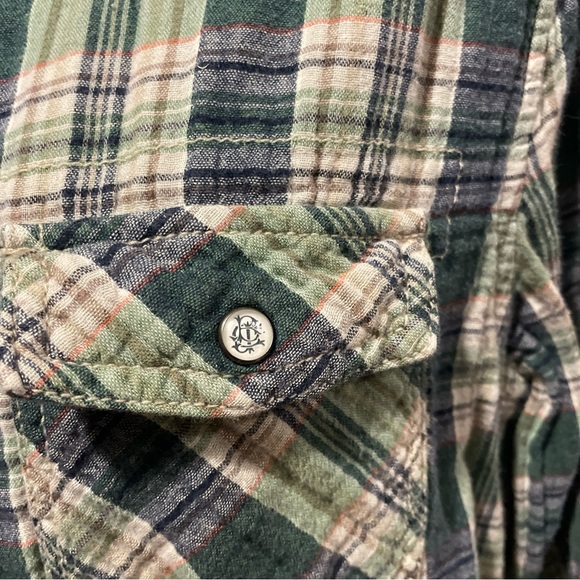 David Bitton Buffalo Green Plaid Women’s Button Down Shirt - Small Petite (S/P) - Picture 6 of 9